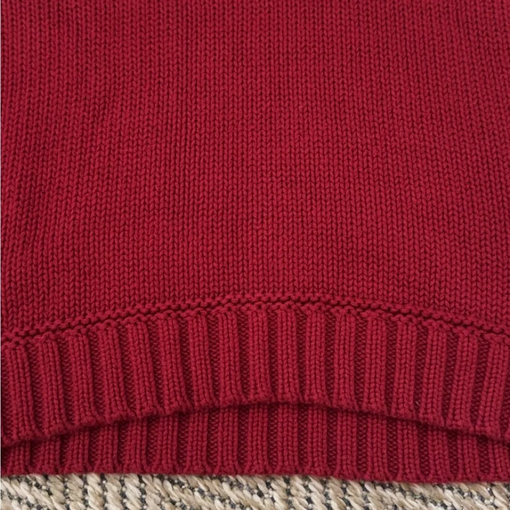 Vintage Polo Jeans Co. Ralph‎ Lauren American Flag USA Crewneck Red Knit Sweater - Picture 10 of 10